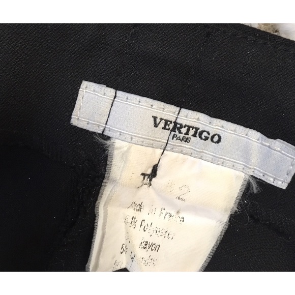 SOLD❌Vertigo Paris Dress Black Pants W/Logo - Picture 7 of 8